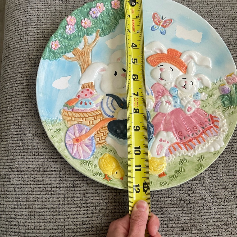 Charming Rabbit Plate and Leaf Dish Set - Picture 2 of 11